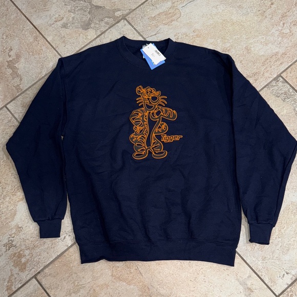 Disney Store Navy Blue Tigger Sweater Size Large - Picture 1 of 8